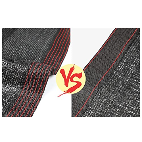 Tissu d'ombrage noir 80% 5x5m avec œillets pour serre et terrasse