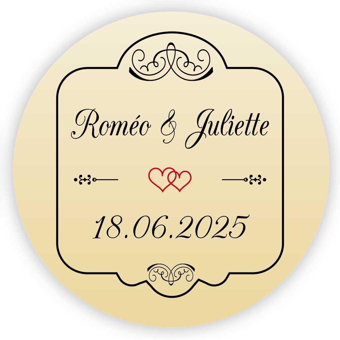 Adesivi Personalizzati Per Matrimoni - 50 Pezzi 40mm Con Nome E Data Per Inviti E Bomboniere - Foto 6