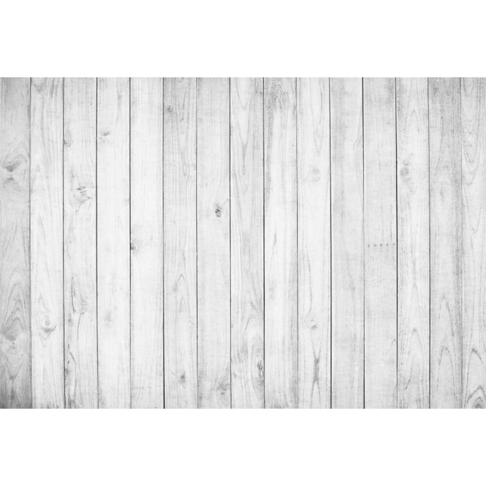 Aoihrraan 3x2m Gris Clair Bois Toile de Fond Rustique Vieille Planche de Bois Photographie Fond Artisanat Salle de Fête Papier Peint Baby Shower Anniversaire Gâteau Table Mariage Photo Props