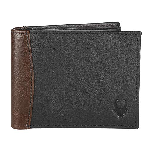 Image of WildHorn� RFID Protected Genuine High Quality Mens New Leather Wallet (New Black Nappa 4)