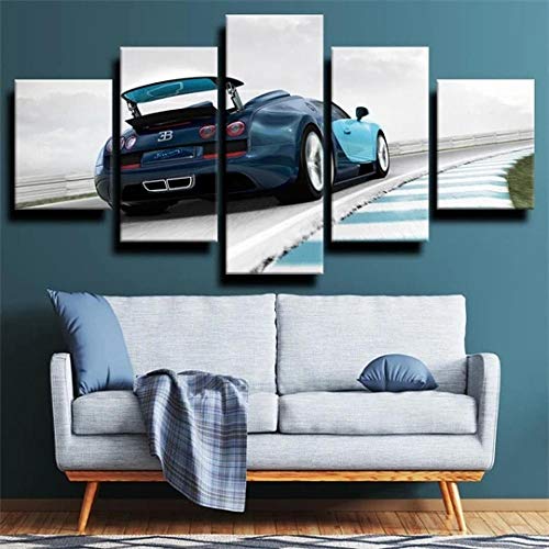 Toile intissee decoration artistique haut de gamme d'une puissante supercar de sport