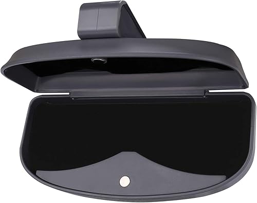 MOSISO Funda universal para lentes de sol para visera de automóvil, soporte universal para lentes de ABS, caja protectora con clip, organizador de