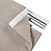 TWOPAGES Linen Roman Shades for Windows Custom Cordless Blinds for Indoor Windows,French Doors,Bedroom, Living Room, Bathroom(Burlywood Birch, Custom Made)