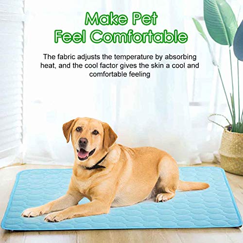 Jaaytct Cooling Mat For Dogs Cats Ice Silk Pet Self Cooling Pad Blanket For Pet Beds/Kennels/Couches/Car Seats/Floors #TOP6