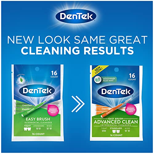 image for DenTek Easy Brush Interdental Cleaners | Brushes Between Teeth | Stand