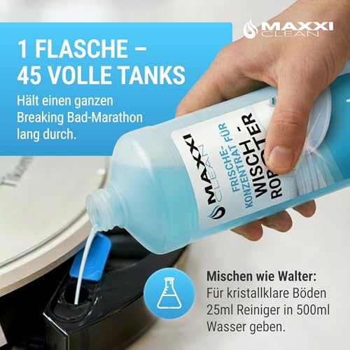 Maxxi Clean 1 x 750 ml Reinigungsmittel für Saugroboter mit Wischfunktion I Konzentrat mit Frische Duft I Universalreiniger für Fliesen, Laminat, Parkett I kompatibel mit gängigen Herstellern