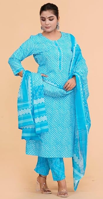 IMTRA FASHION Rechte Kurti Pant Set Voor Vrouwen Etnisch Dragen Indiaas