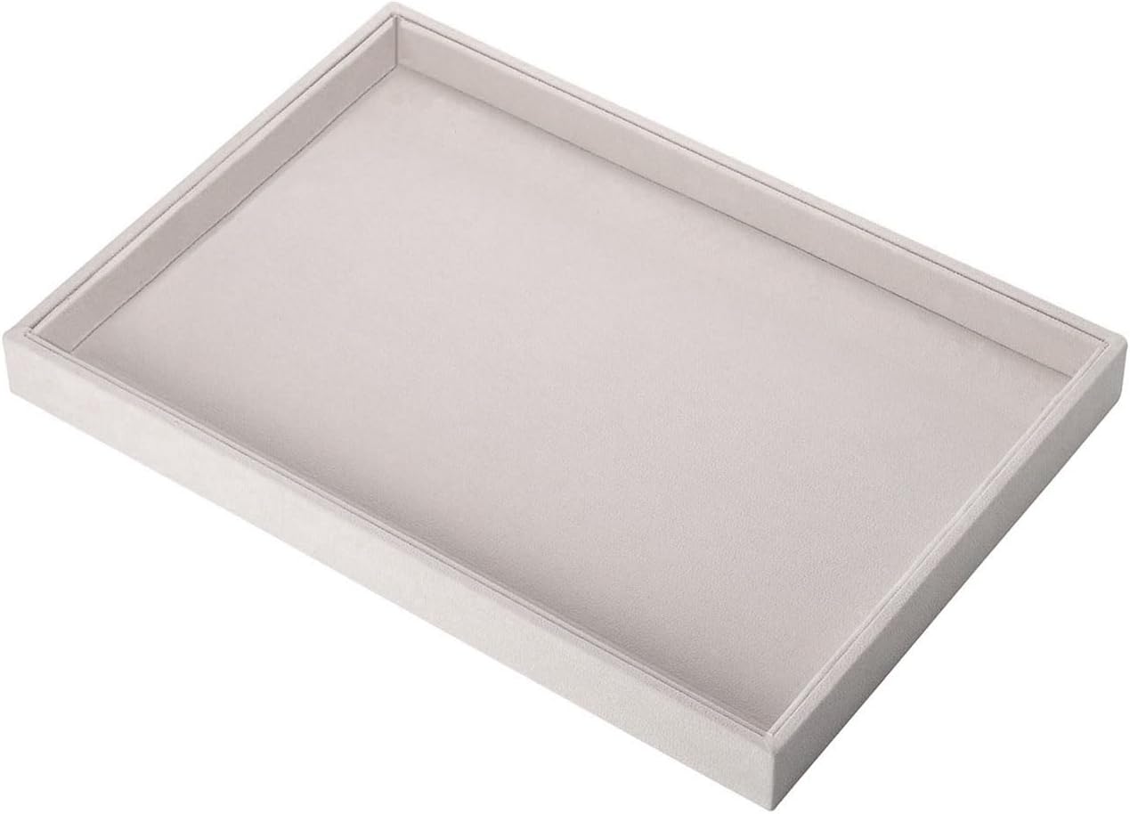 Velvet Jewelry Tray Jewelry Display Tray, Stackable Empty Plate Trays