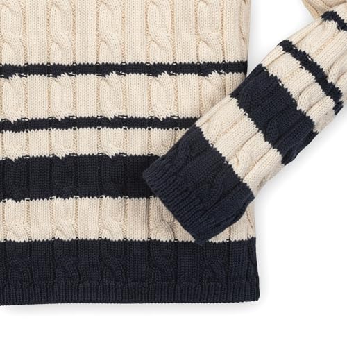 Image of Hope & Henry Girls Cable Front Pullover Sweater