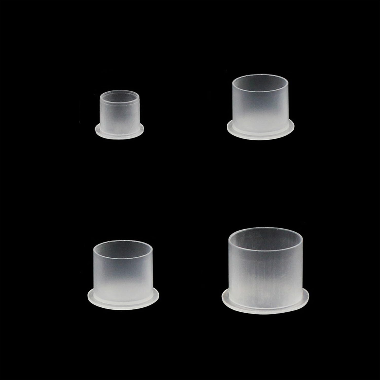 WARRIOR Tappini Tatuaggio Porta Colore Ink Cap/Cup in Plastica Small Medium Large Size Monouso (20x17 mm/250pcs)
