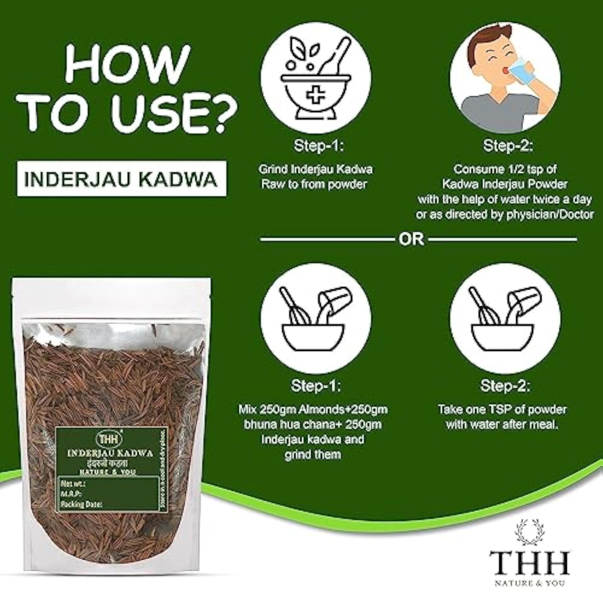 Kadwa Indrajau, 200g - Natural Indrajav