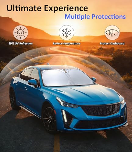 Image of Windshield Sun Shade Custom Fit for Cadillac CT5 2020-2024