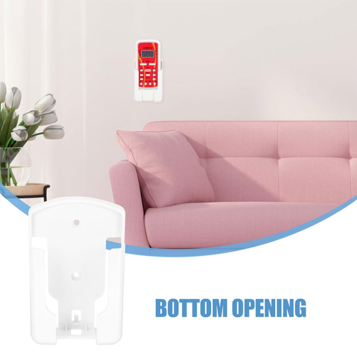 Cabilock 15 Pezzi Porta Telecomando da Muro Adesivo Bianco in Plastica per | Organizzatore Salvaspazio Fissaggio senza Fori, Design Multifunzione, Adatto per Casa e Hotel