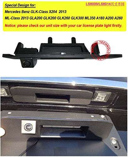 Kalakass Trunk Handle Waterproof 170 °Reversible Vehicle-specific Camera Integrated into Case Handle Rear View Reversing Camera compatible with C Class W205 CLA Class C117(175 * 52mm) - Image 2