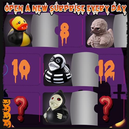 Halloween Advent Calendar 2026, Horror Rubber Ducks with 2 Hidden Figures - image 7