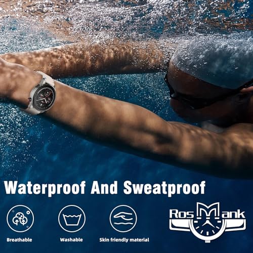 Image of 22mm Silicone Watch Band Compatible with Amazfit T-Rex 3 Pro 48mm /Balance 2 /Balance /Bip 6 /Bip 5 /GTR 4 /GTR 3 /GTR 2 /GTR 47mm, Wavy Replacement Strap for Amazfit Cheetah /Stratos 3 /2s