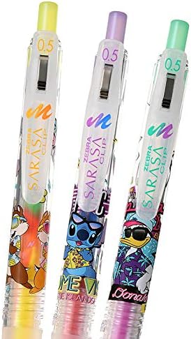 Amazon ディズニーストア 公式 ドナルド チップ デール スティッチ サラサクリップ0 5 マーブルカラー ジェルボールペン Summer Party ジェルインクボールペン 文房具 オフィス用品