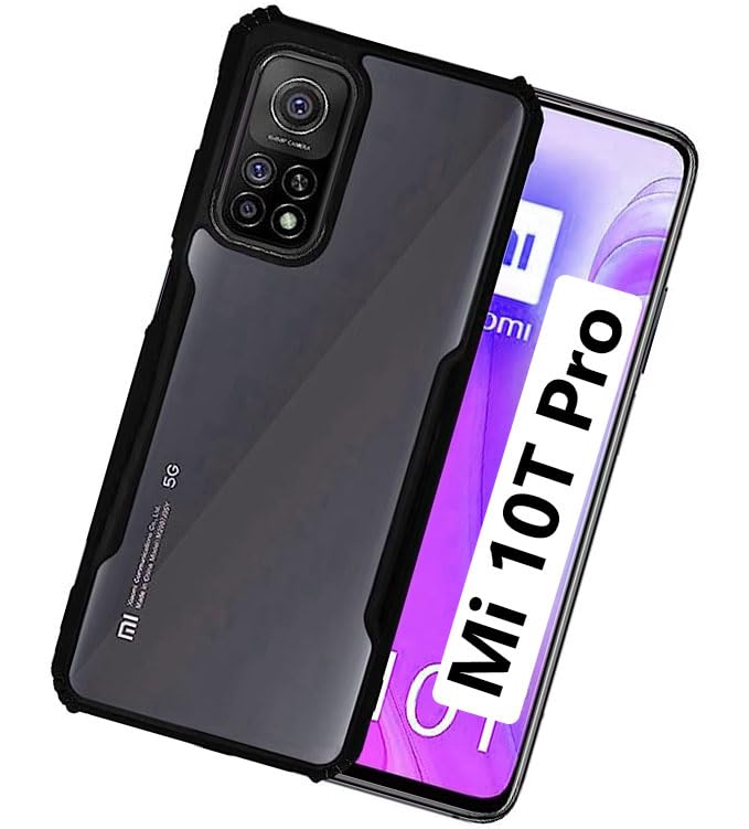 COBERTA Back Cover for Mi 10T Pro Back Cover Case - Black Transparent (B0CGF2MLSZ) Amazon Price History, Amazon Price Tracker