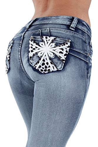 Colombian Design, Butt Lift, Levanta Cola, Boot Leg Jeans Plus/Junior Size2