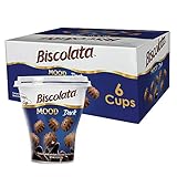 Biscolata Mood Cookies with Chocolate Filling - Crispy Biscuit Shell Filled with Dark Chocolate Creme, Fun Bite Sized Cookies with Mood Emojis, 6 Count