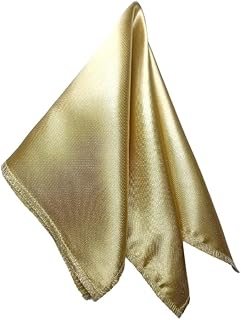 Young Arrow Satin Pocket Square for Men, Wedding Handkerchief for Suits, Blazers & Tuxedo Men's Pocket Square (Champagne)-picture-11
