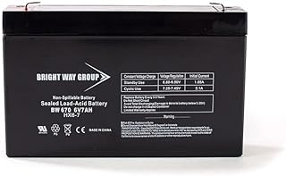 Bright Way Replacement Battery for RC Switchboard Lifeline Medical Battery 6V 7AH F1