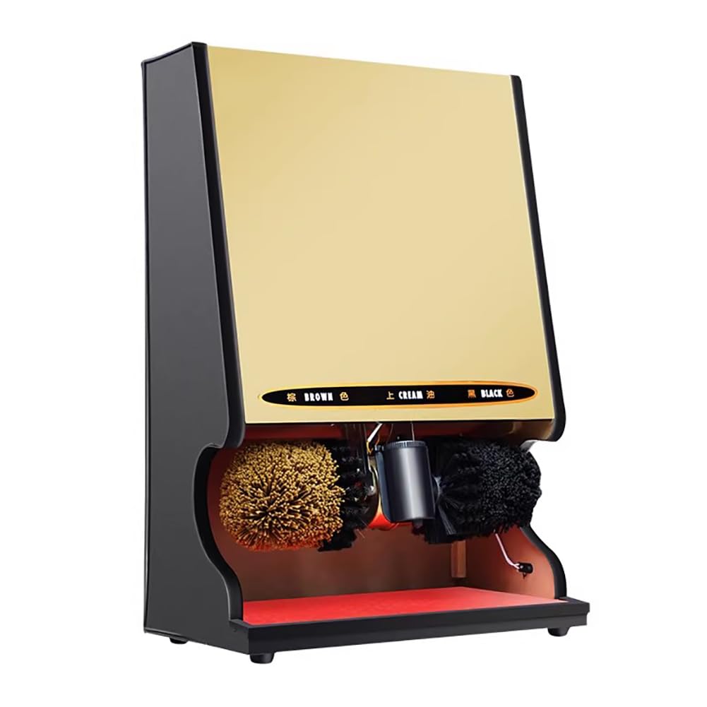 Aserzenith C Intelligent Sensor Automati Shoe Polisher, Dual-Brush System, Hands-Free Electri Shoe Polisher, 1200 Rpm, Shoe Polishing Machine With Oil Tank