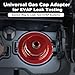 FENNICA Universal Gas Cap Adapter for EVAP Leak Testing, Includes Fuel Flap Bypass Opener Device, Compatible with Automotive Smoke Machine Leak Detector