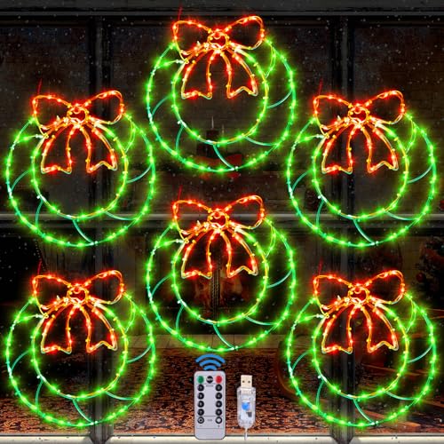 Silhouette de fenêtre de Noël LED pour décorer facilement vos vitres sans encombrement