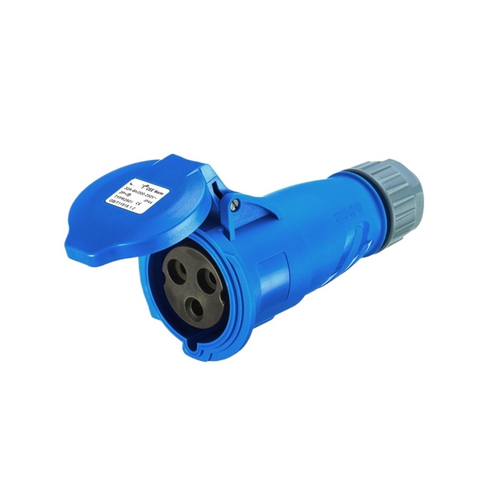 Enchufe industrial 32A de 3 núcleos TYPR231 con conector móvil y montaje superficial oculto