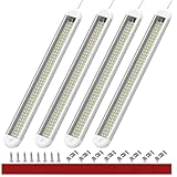 RVZONE 12V LED Interior Light Bar | 120LEDs 1800LM 8W DC 12 Volt led Strip Lights with ON/Off Switch