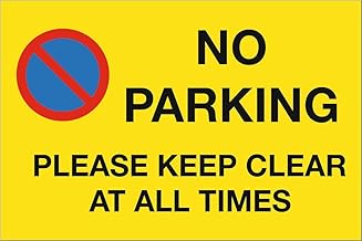 No Parking Keep Clear Rigid Foamex Sign 5mm thick A5/A4/A3 size options Official Looking Notice for Home Office Shop Warehouse School Cafe Restaurant Pub Business Hotel Premises
