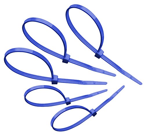 Tach-It 8" x 40 Lb. Tensile Strength Blue Colored Cable Tie (Pack of 10)
