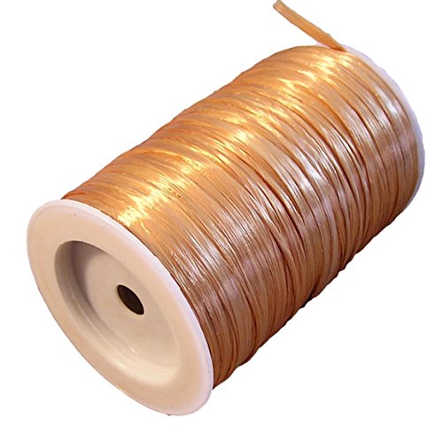 Gold Metallic Raffia Ribbon, 1/4" X 100 Yards