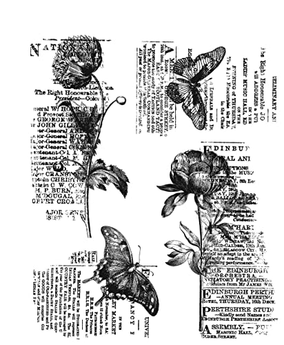 Tim Holtz Cling Stamps 7X8.5-Botanic Elements