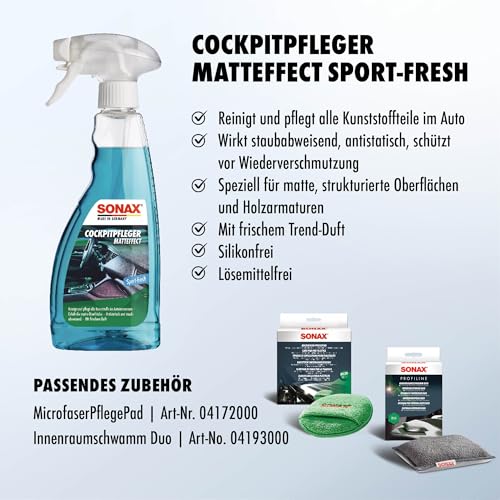 SONAX CockpitPfleger Matteffect Sport-Fresh (500 ml) – Ansicht 3
