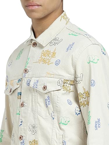 Image of JACK & JONES Men's Cotton Blend Standard Length A-Line Coat
