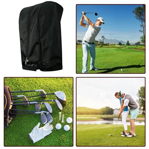 Lluvia golf protector con cremallera impermeable y antilluvia 5