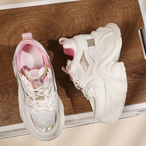 Chunky Sneakers for Women Walking Shoes with a 2.7-Inch Thick Sole - Breathable Mesh Walking Shoes2
