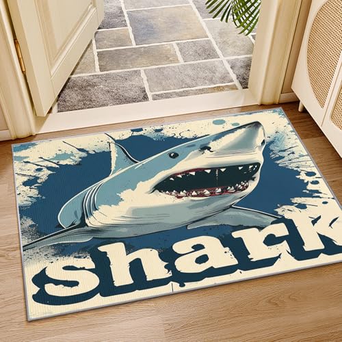 Tapis doux antidérapant et décoration d'intérieur à motifs marins