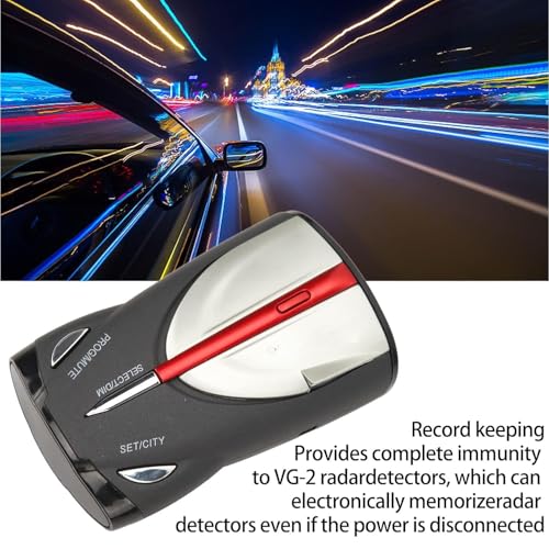 Speed Camera Detector Starter Pack, 360° Car Trucker Laser Radar Detector with Interference Signals Filtering for Anti-Speed Trap, Red-Light Cameras, and Full Road Coverage - Image 4