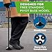 HoneyBull Walking Cane Replacement Tips - Pack of 3 Durable Rubber Cane Tips, Easy to Install, Compatible with HoneyBull Pivot Base, Reliable Grip for Daily Use