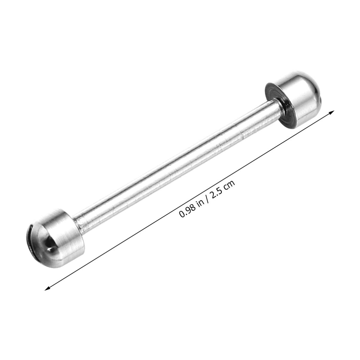 Hemobllo 2 Pcs Screw Tube- Strap Connection Rod Pin Lug Pins Band Connect Link Rod Repair Tools, 16mm 18mm 20mm 22mm Inner Diameter