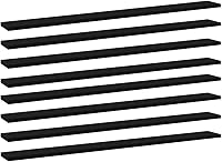 Vista 125 de 4 tableros de repuesto para estanterías, paneles de repuesto de aglomerado, unidades de almacenamiento, estantes organizadores, color gris hormigón