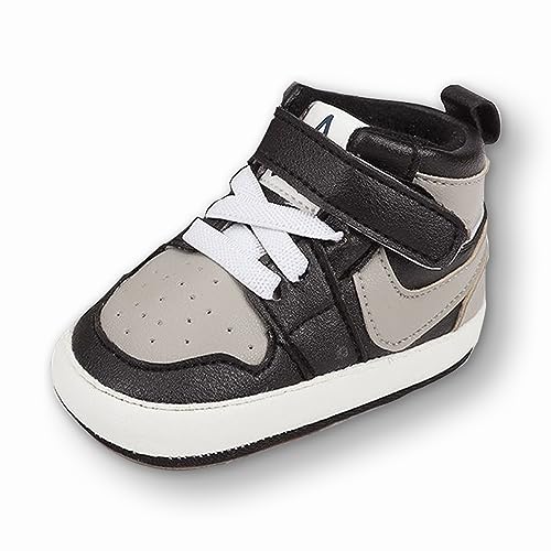 Image of Clowora Unsex Baby Shoes Boys Girls Infant Sneakers Non-Slip Soft Rubber Sole Toddler Crib First Walker Lightweight Shoes