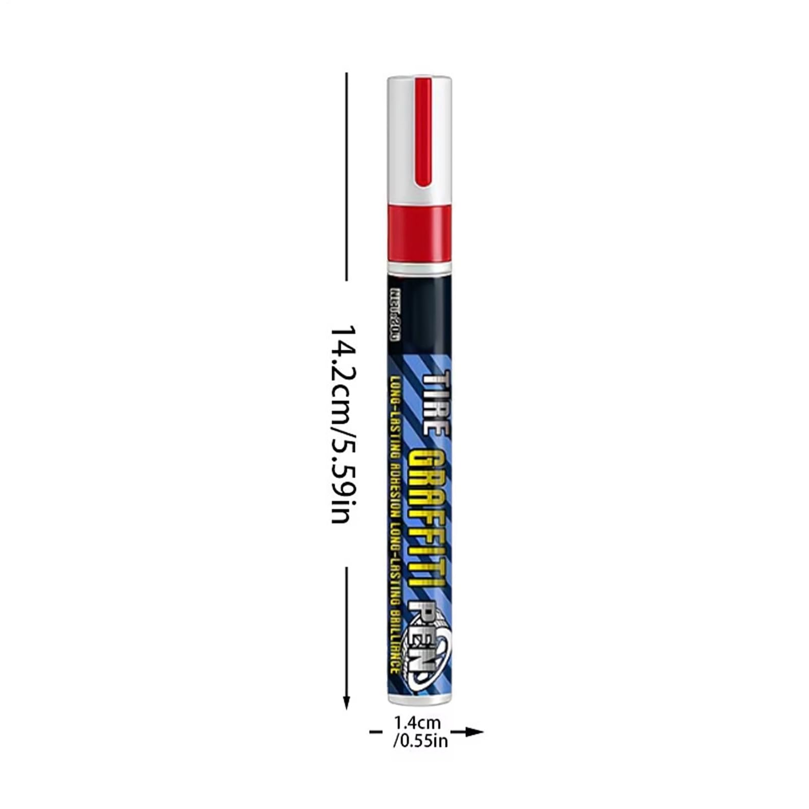 Car Tire Ink Paint Markers, Waterproof Automotive Tire Paint Pens for Motorcycle Wheels Lettering, Car Wash Safe Marking Tool for Tyres, G raffiti Furniture — view 2