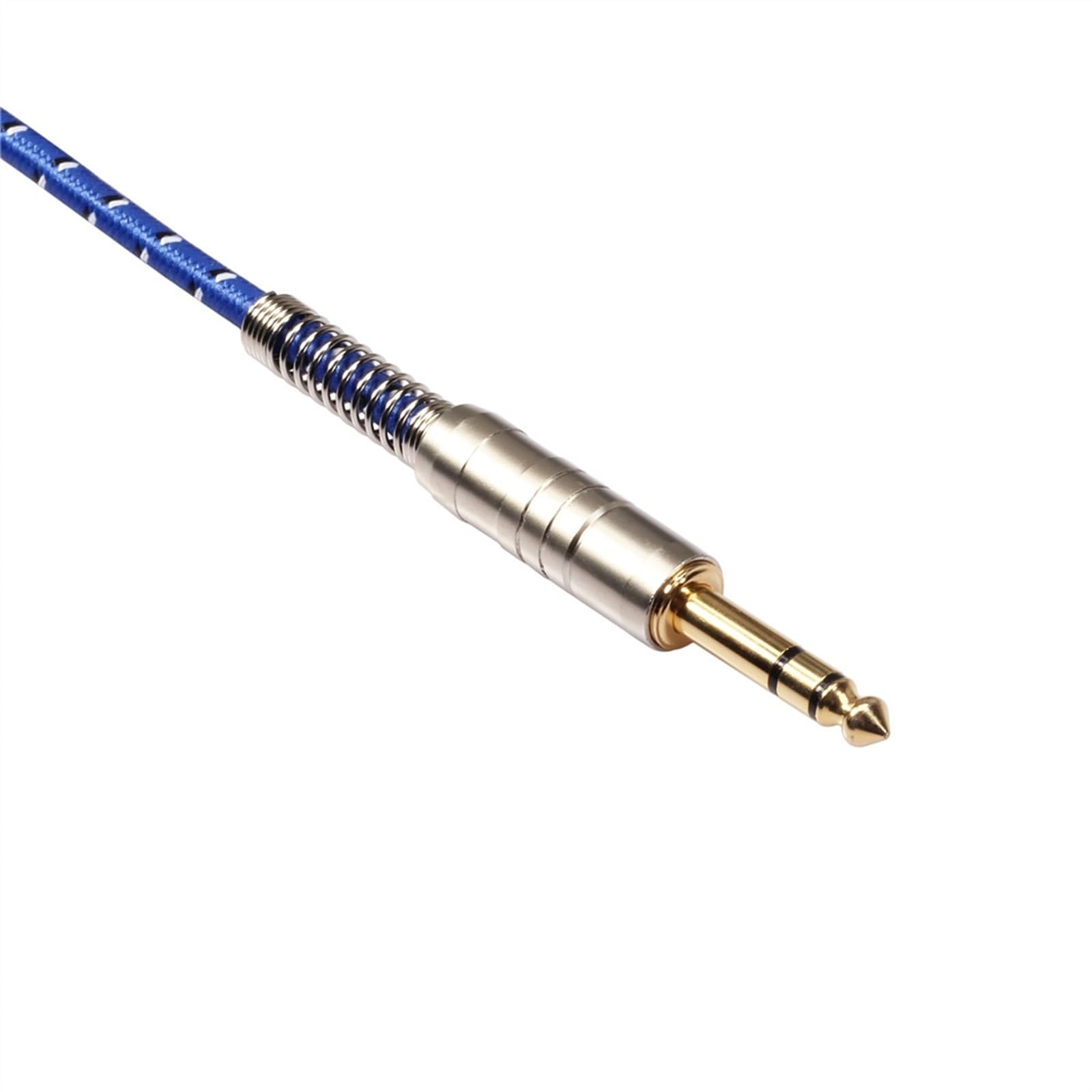 Cables para instrumentos Cable De Estéreo Para Guitarra Eléctrica De 6,35 Mm Macho A Macho Recto A Codo Chapado En Oro(20m)