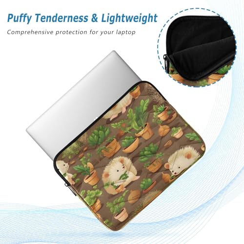 Funda para portátil de 13-14 pulgadas con diseño de erizos miniatura 5