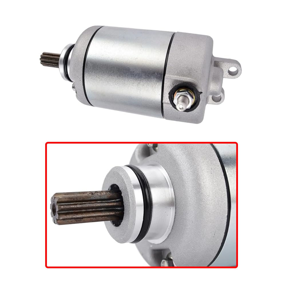 Riloer Repuesto de motor de arranque eléctrico, motor de arranque eléctrico de motocicleta de metal, piezas de motor de arranque automático compatible con Yamaha FZ6 XJ6F XJ6FA XJ6S XJ6SA XJ6N YZF,