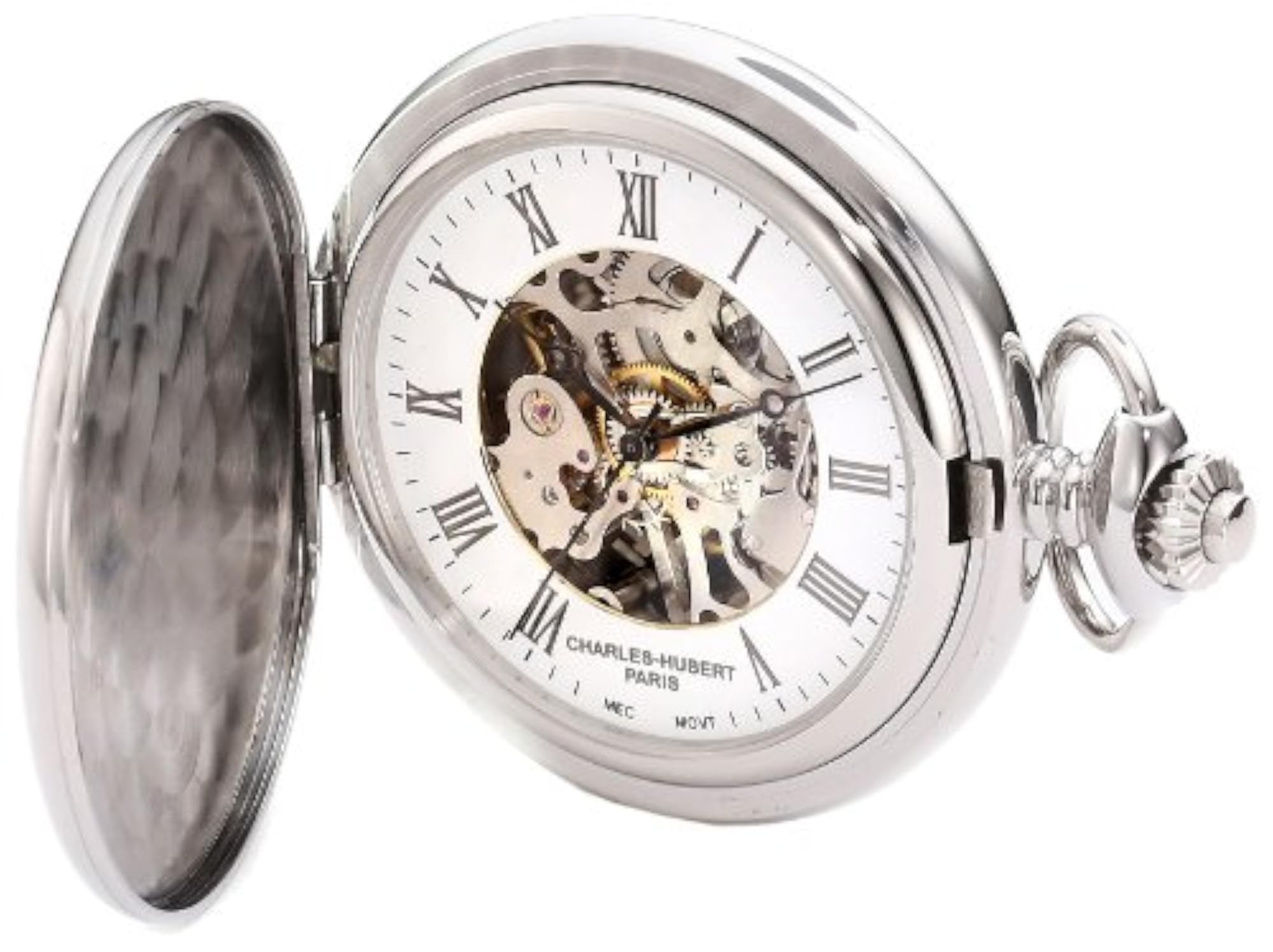 Premium Stainless Steel Mechanical Pocket Watch, 3917 Collection